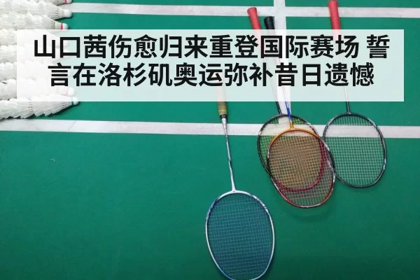 山口茜伤愈归来重登国际赛场 誓言在洛杉矶奥运弥补昔日遗憾